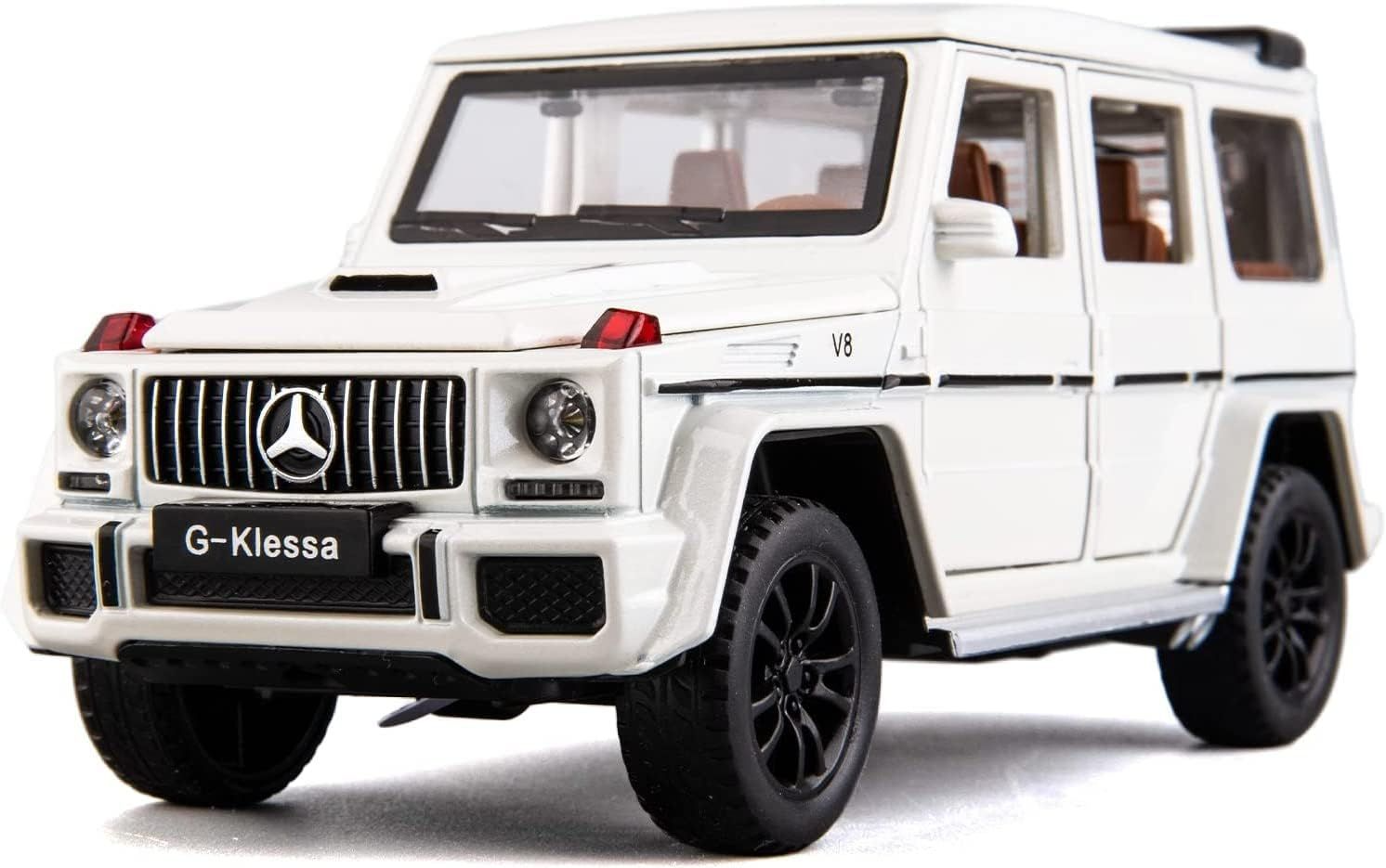 Premium G-Wagon Metal Toy Car – Die-Cast Model with Smoke Effect & Opening Doors | 1:32 Scale Collectible Premium G-Wagon Metal Toy Car – Die-Cast Model with Smoke Effect & Opening Doors | 1:32 Scale Collectible